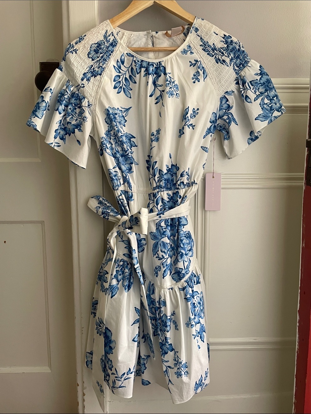 NWT Rachel Parcell floral tiered dress with ruffle sleeves- Medium